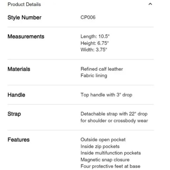 COACH Eliza Sand with Silver Hardware TOP HANDLE Crossbody - Picture 7 of 12